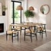 Hudson 6-8 Seater Rectangular Extendable Dining Table, Oak 1 Hudson 6-8 Seater Rectangular Extendable Dining Table, Oak -Online Furniture Store 30888475