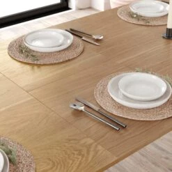 Hudson 6-8 Seater Rectangular Extendable Dining Table, Oak -Online Furniture Store 30888475 alt06