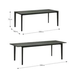 Hudson 6-8 Seater Rectangular Extendable Dining Table, Oak -Online Furniture Store 30888475 alt09