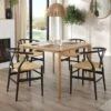Hudson 2-4 Seater Square Extendable Dining Table, Oak -Online Furniture Store 30888477