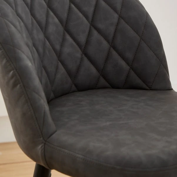 Astrid Bar Stool, Faux Leather 5 Astrid Bar Stool, Faux Leather - Image 3