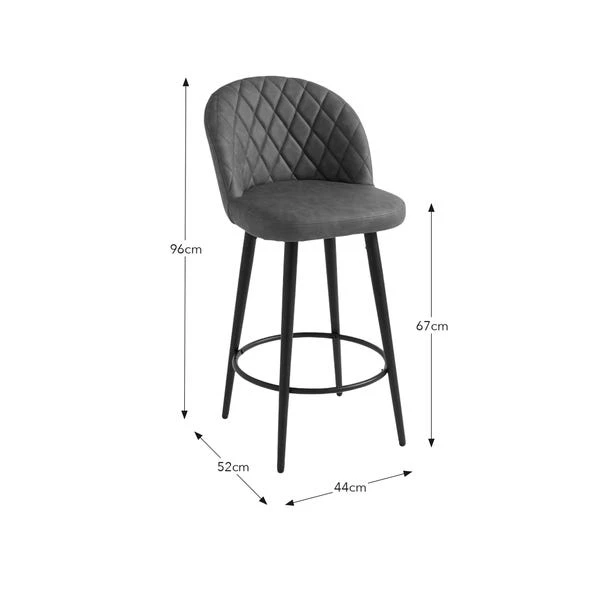Astrid Bar Stool, Faux Leather 9 Astrid Bar Stool, Faux Leather - Image 7