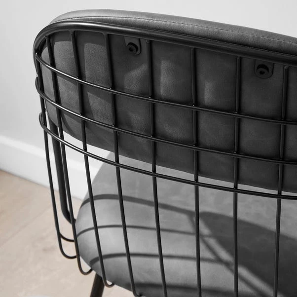 Marcela Set Of 2 Chairs, Faux Leather 5 Marcela Set Of 2 Chairs, Faux Leather - Image 3