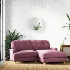 Martha Vintage Chenille Corner Chaise Sofa -Online Furniture Store 30889126 alt01