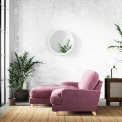 Martha Vintage Chenille Corner Chaise Sofa -Online Furniture Store 30889126 alt02