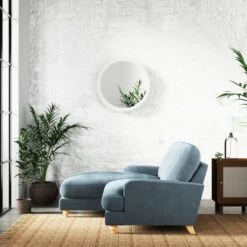 Martha Vintage Chenille Corner Chaise Sofa -Online Furniture Store 30889127 alt02