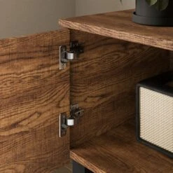 Freddie Extra Wide TV Unit For TVs Up To 70", Rustic Wood Effect 15 Freddie Extra Wide TV Unit For TVs Up To 70", Rustic Wood Effect -Online Furniture Store 30889704 alt05