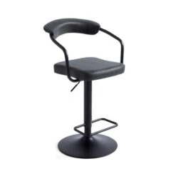Houston Adjustable Height Swivel Bar Stool, Faux Leather 33 Houston Adjustable Height Swivel Bar Stool, Faux Leather -Online Furniture Store 30889725 alt04