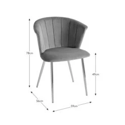 Kendall Dining Chair, Velvet -Online Furniture Store 30889915 alt09