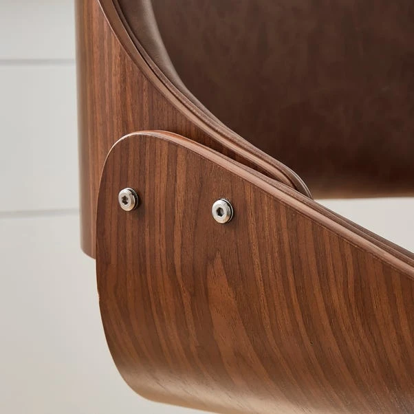 Trento Adjustable Height Bar Stool, Faux Leather 5 Trento Adjustable Height Bar Stool, Faux Leather - Image 3