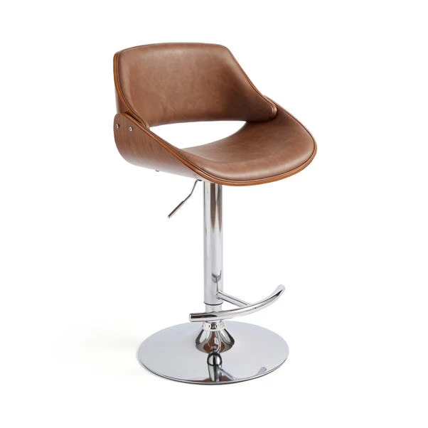 Trento Adjustable Height Bar Stool, Faux Leather 7 Trento Adjustable Height Bar Stool, Faux Leather - Image 5