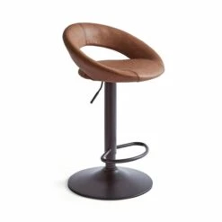 Knox Adjustable Height Swivel Bar Stool, Faux Leather 27 Knox Adjustable Height Swivel Bar Stool, Faux Leather -Online Furniture Store 30890164 alt05