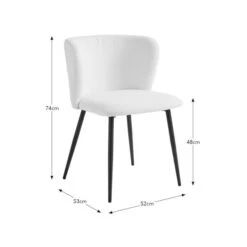 Mandy Dining Chair, Boucle -Online Furniture Store 30890232 alt09