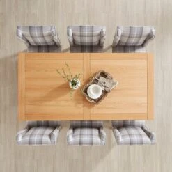 Xavi 6-8 Seater Rectangular Extendable Dining Table, Oak -Online Furniture Store 30890530 alt01