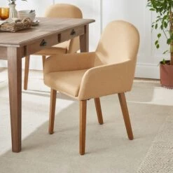 Agnes Carver Dining Chair, Fabric -Online Furniture Store 30891287