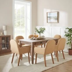 Agnes Carver Dining Chair, Fabric -Online Furniture Store 30891287 alt01