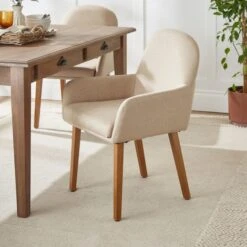Agnes Carver Dining Chair, Fabric -Online Furniture Store 30891289