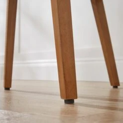 Agnes Carver Dining Chair, Olive Green Striped Fabric -Online Furniture Store 30891291 alt02