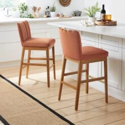 Delilah Bar Stool, Velvet -Online Furniture Store 30891293