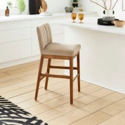 Delilah Bar Stool, Velvet -Online Furniture Store 30891294
