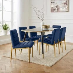 Maddison Dining Chair, Velvet -Online Furniture Store 30891300 alt01