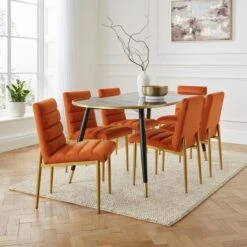 Maddison Dining Chair, Velvet -Online Furniture Store 30891301 alt01