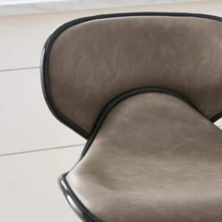 Donte Adjustable Height Swivel Bar Stool, Faux Leather -Online Furniture Store 30891306 alt02