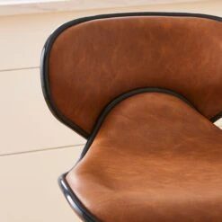 Donte Adjustable Height Swivel Bar Stool, Faux Leather -Online Furniture Store 30891307 alt02