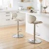 Donte Adjustable Height Swivel Bar Stool, Faux Leather -Online Furniture Store 30891308