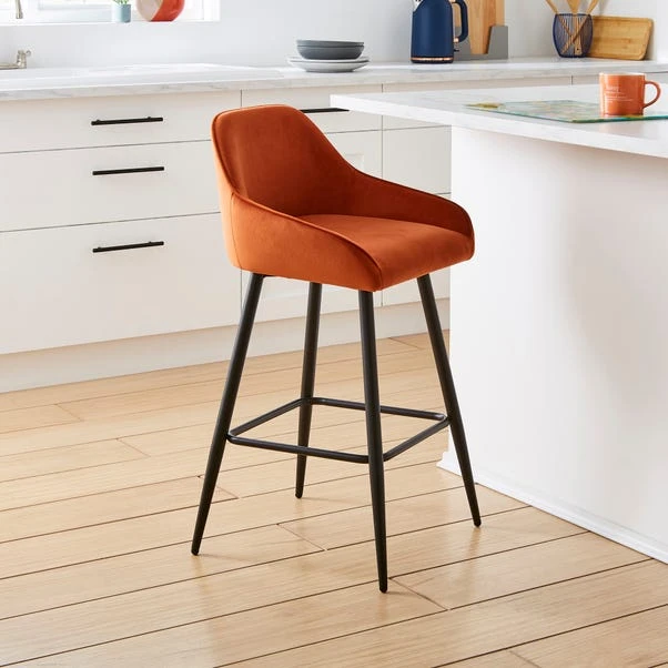 Radleigh Bar Stool, Velvet 10 Radleigh Bar Stool, Velvet - Image 8