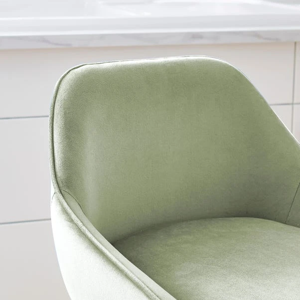 Radleigh Bar Stool, Velvet 5 Radleigh Bar Stool, Velvet - Image 3