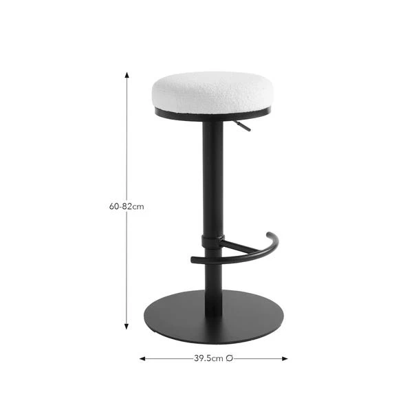 Jesper Adjustable Height Bar Stool, Boucle 8 Jesper Adjustable Height Bar Stool, Boucle - Image 6