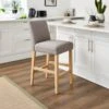Oakley Counter Height Bar Stool, Grey Fabric 2 Oakley Counter Height Bar Stool, Grey Fabric -Online Furniture Store 30891495