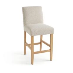 Oakley Counter Height Bar Stool, Natural Boucle -Online Furniture Store 30891496 alt07