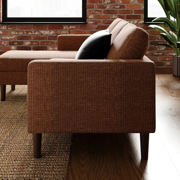 Jacob Corduroy Small Corner Chaise Sofa 5 Jacob Corduroy Small Corner Chaise Sofa - Image 3