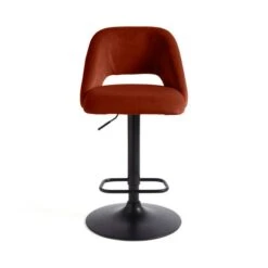 Jonas Adjustable Height Bar Stool, Velvet -Online Furniture Store 30892018 alt05