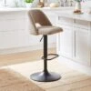 Jonas Adjustable Height Bar Stool, Velvet -Online Furniture Store 30892019
