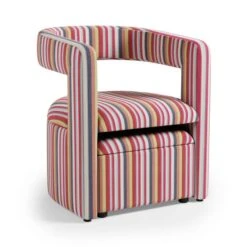 Tallie Woven Multi Stripe Occasional Chair 15 Tallie Woven Multi Stripe Occasional Chair -Online Furniture Store 30892652 alt05