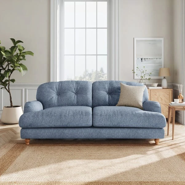 Martha Faux Linen 3 Seater Sofa 21 Martha Faux Linen 3 Seater Sofa - Image 19