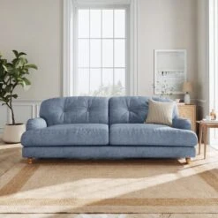 Martha Slub Faux Linen 4 Seater Sofa 40 Martha Slub Faux Linen 4 Seater Sofa -Online Furniture Store 30892913
