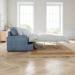 Martha 2 Seater Double Sofa Bed, Slub Faux Linen 41 Martha 2 Seater Double Sofa Bed, Slub Faux Linen -Online Furniture Store 30892914 alt02