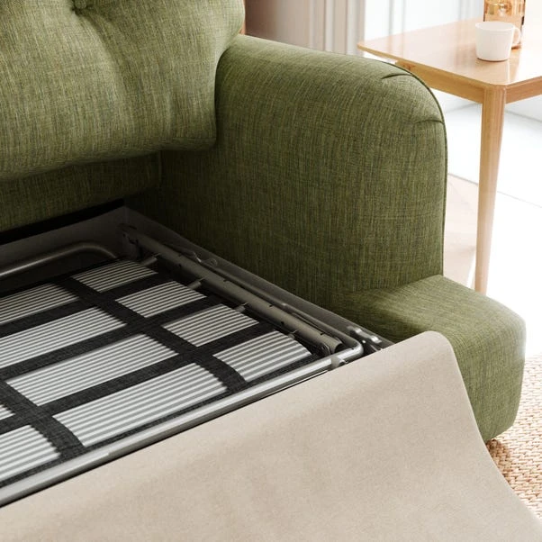 Martha 2 Seater Double Sofa Bed, Slub Faux Linen 14 Martha 2 Seater Double Sofa Bed, Slub Faux Linen - Image 12