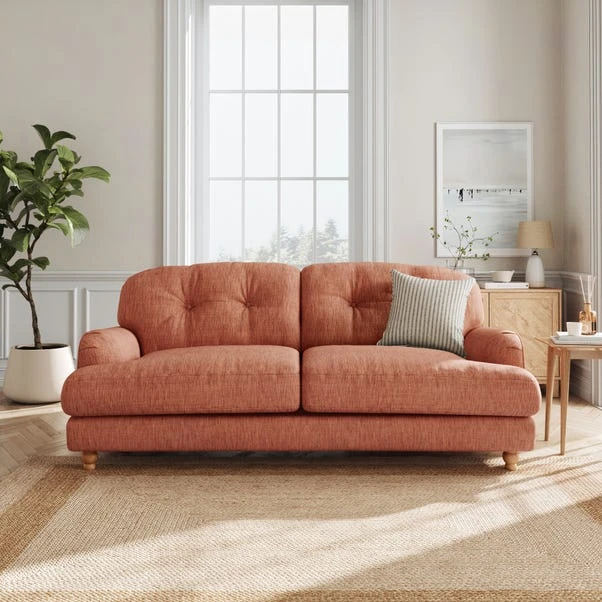 Martha Faux Linen 3 Seater Sofa 3 Martha Faux Linen 3 Seater Sofa