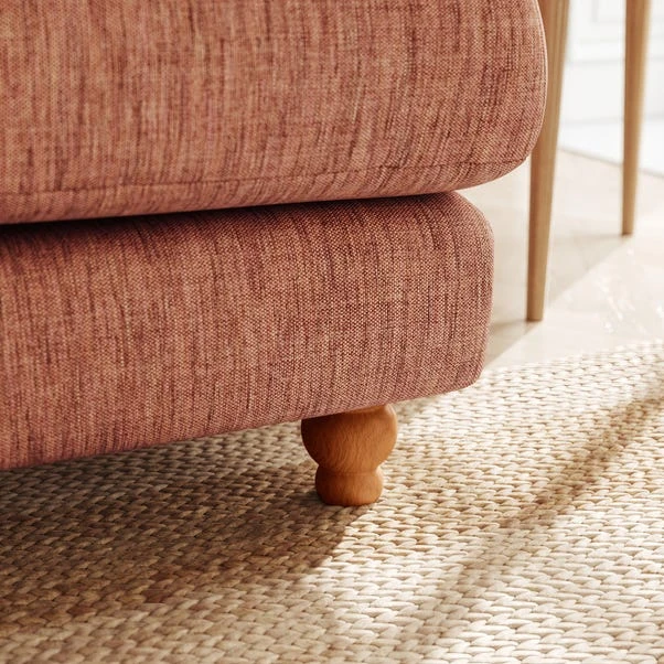 Martha Slub Faux Linen 4 Seater Sofa 6 Martha Slub Faux Linen 4 Seater Sofa - Image 4