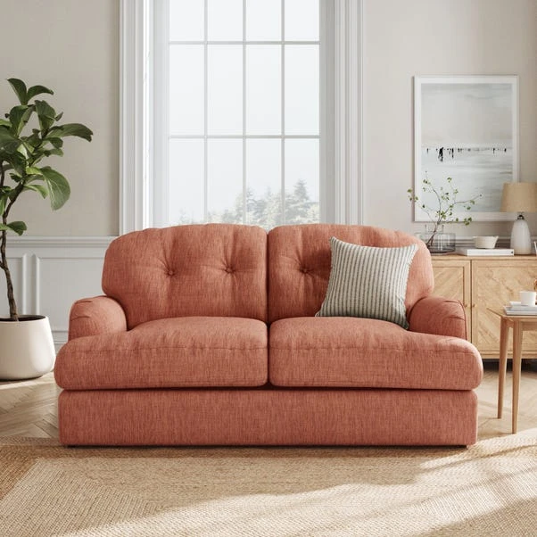 Martha 2 Seater Double Sofa Bed, Slub Faux Linen 7 Martha 2 Seater Double Sofa Bed, Slub Faux Linen - Image 5