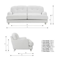 Martha Vintage Velvet 3 Seater Sofa -Online Furniture Store 30892936 alt09