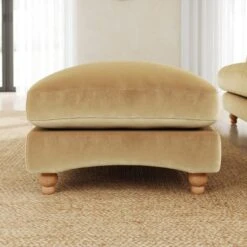 Martha Vintage Velvet Footstool -Online Furniture Store 30892941 alt01