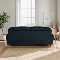 Martha Matte Plush Velvet 3 Seater Sofa -Online Furniture Store 30892960 alt03