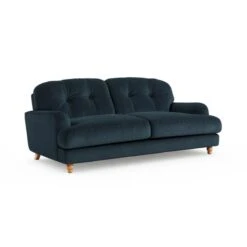 Martha Matte Plush Velvet 3 Seater Sofa -Online Furniture Store 30892960 alt06