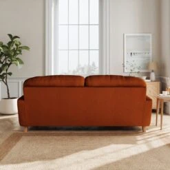 Martha Matte Plush Velvet 3 Seater Sofa -Online Furniture Store 30892968 alt03